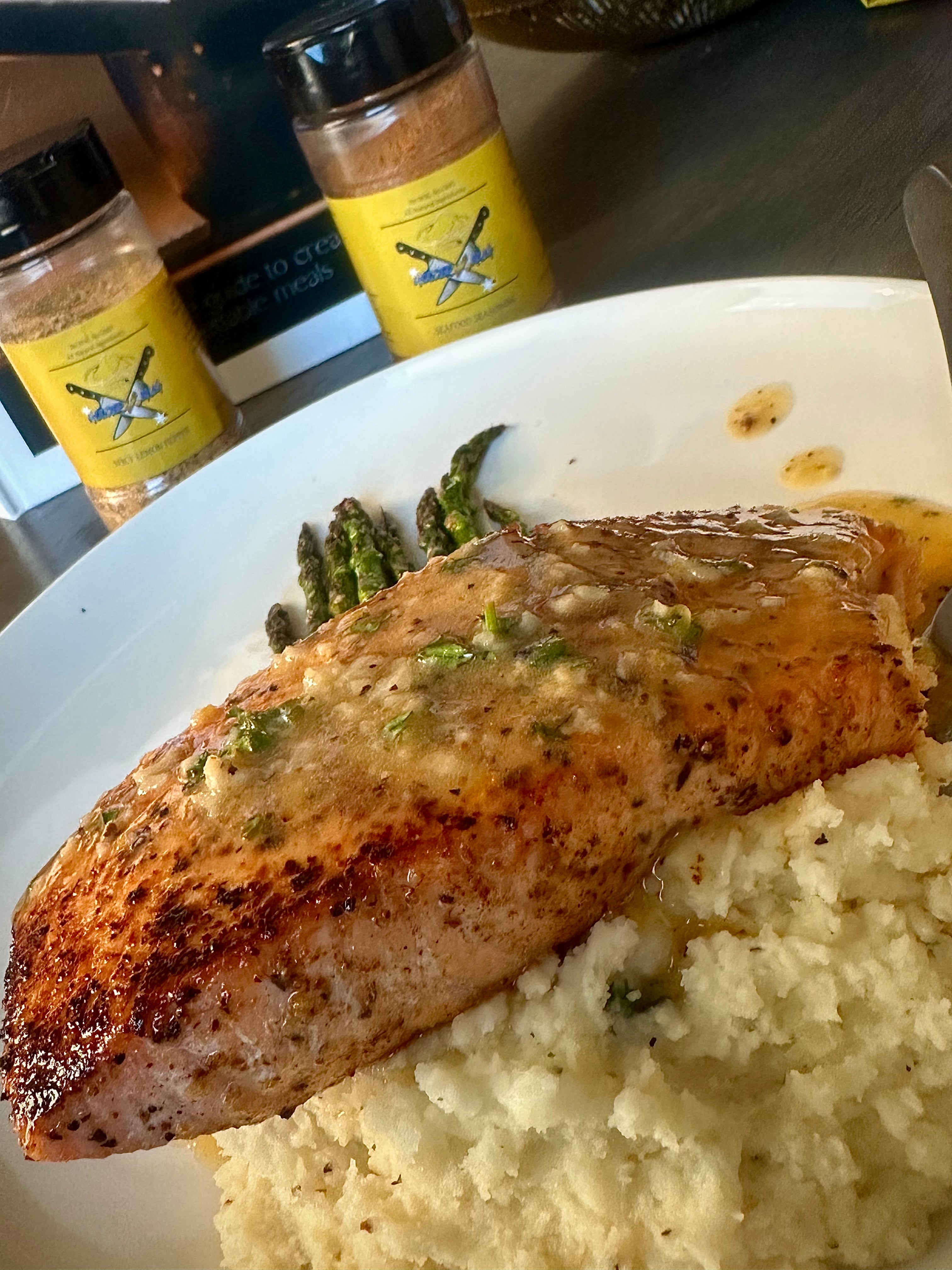 Spicy Lemon Pepper Salmon